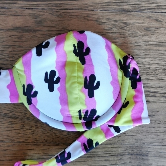 Pacsun Bikini Top Lightly Padded Strapless Medium New - Picture 2 of 5